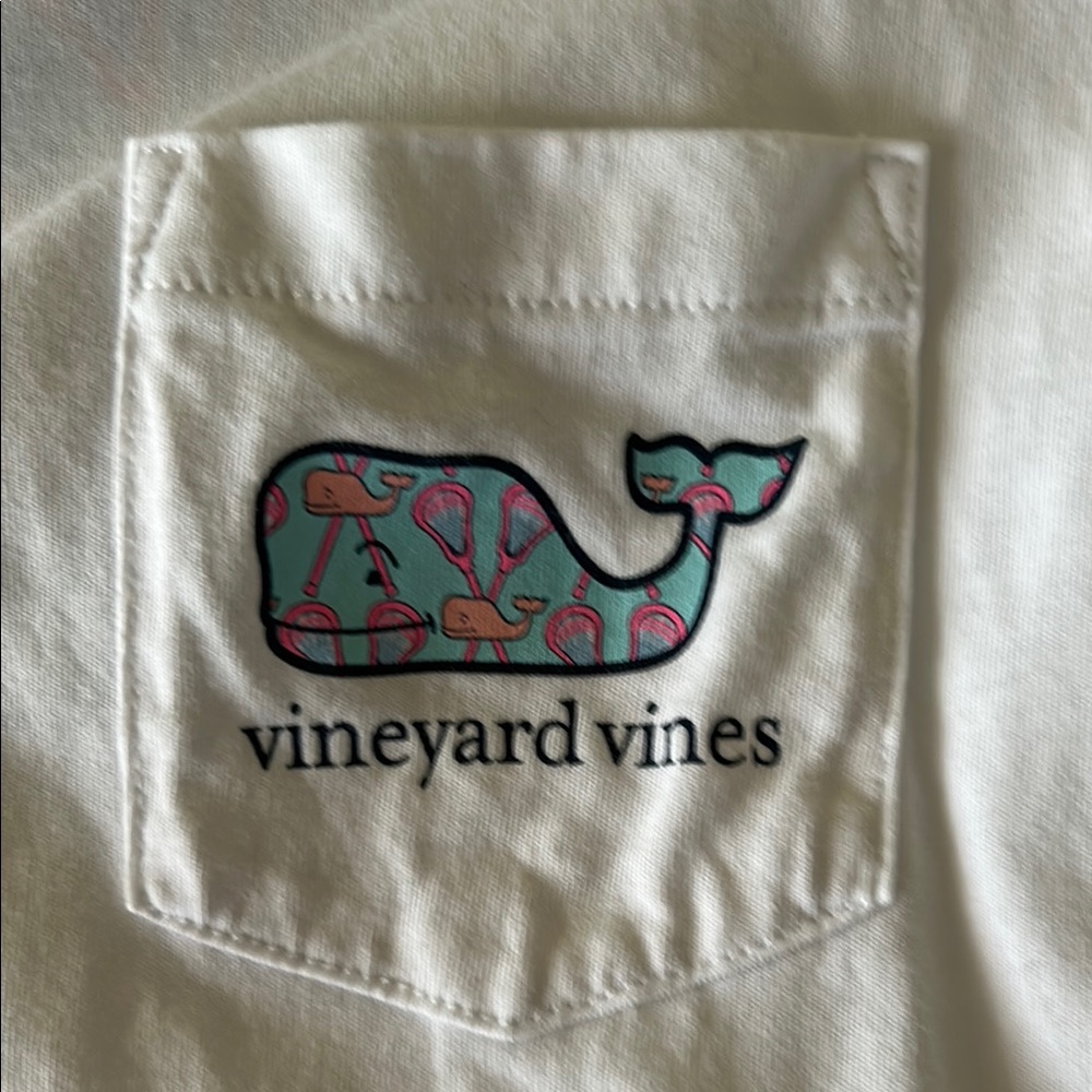 Vineyard Vines White Short Sleeve Tee Classic Casual